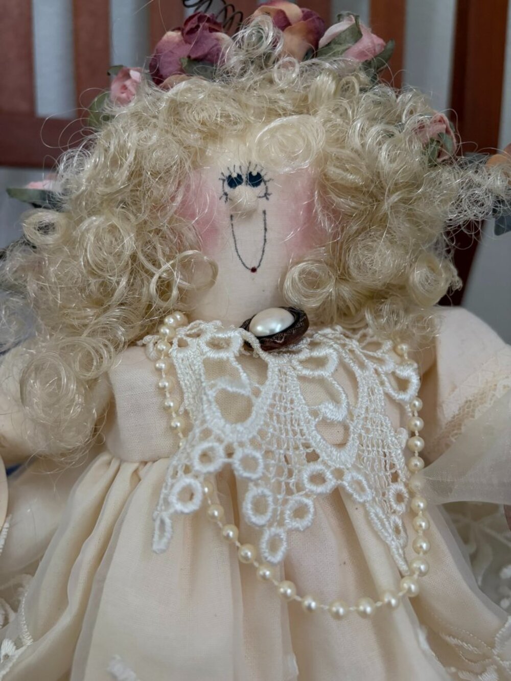 Vintage Collectible Beth Cooper Hand Made Cloth Plush Doll - Sarah